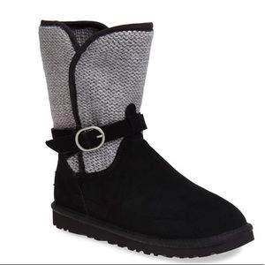 UGG Black and Gray Winter Boots